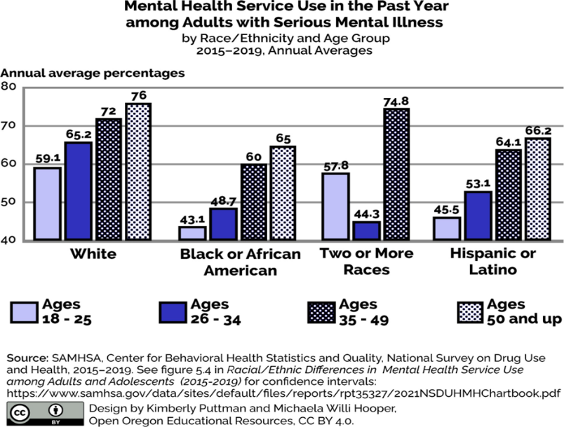 Mental Health Service Use in the Past Year among Adults with Serious Mental Illness